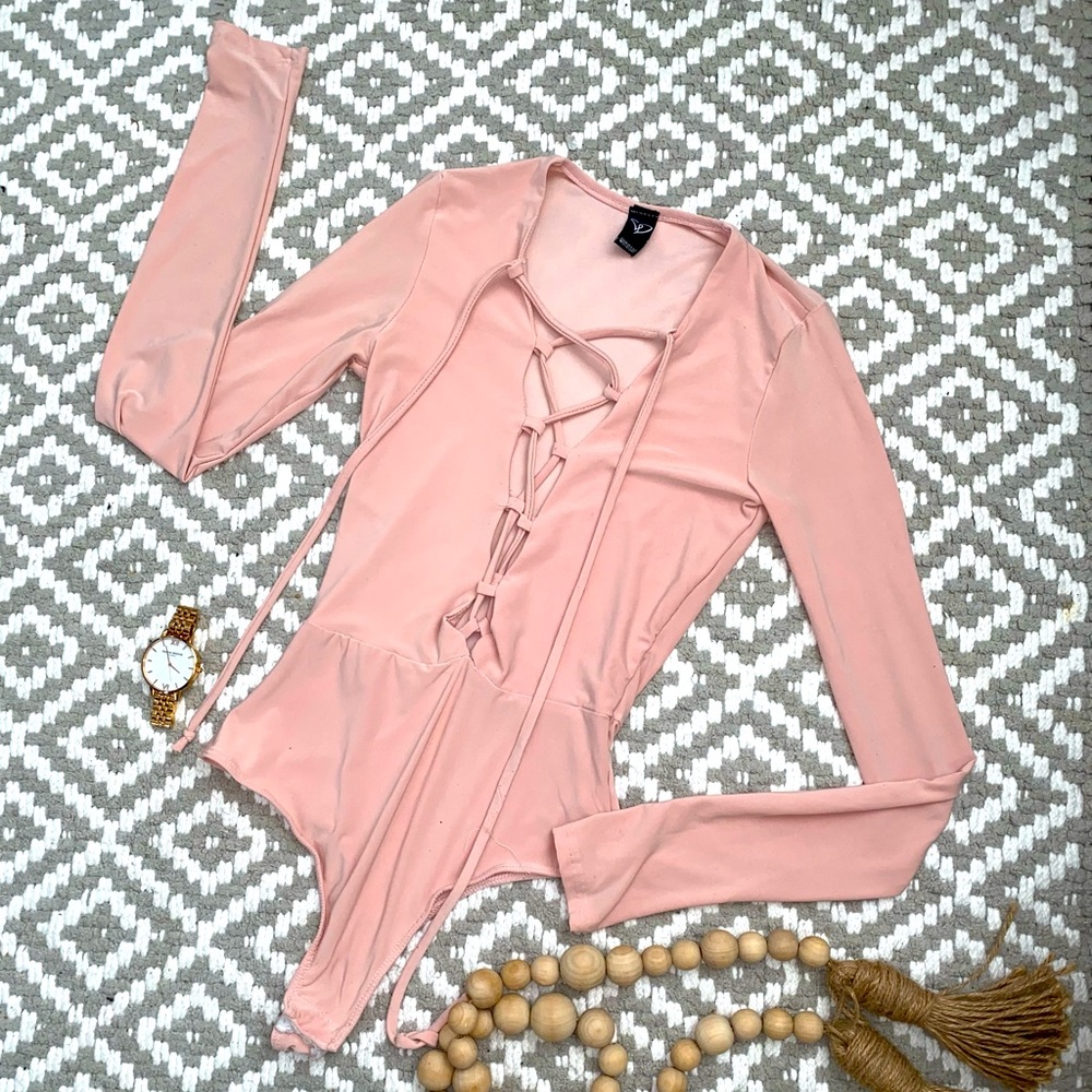 Blush pink onesie